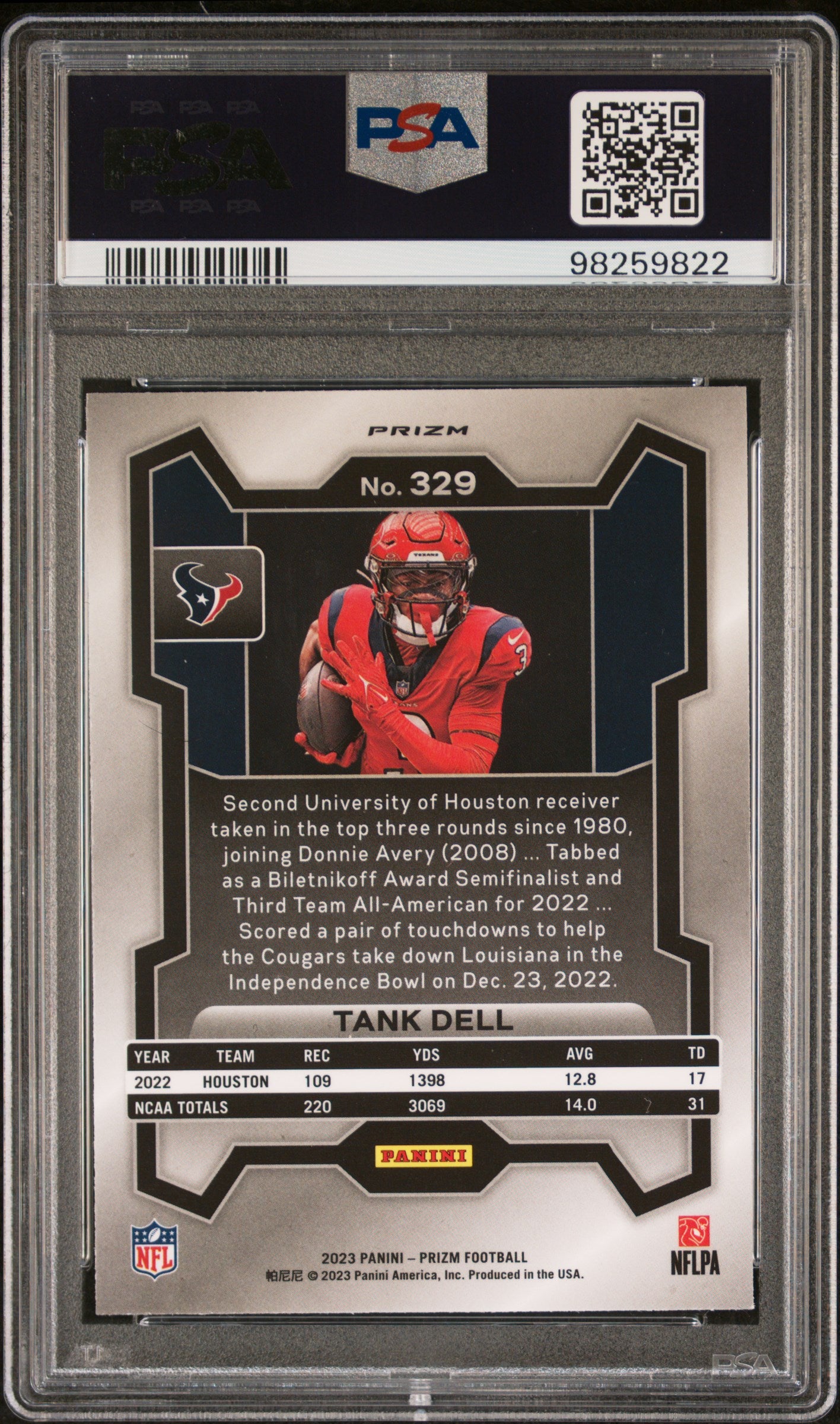 2023 Panini Prizm #329 Tank Dell Variation PSA 10