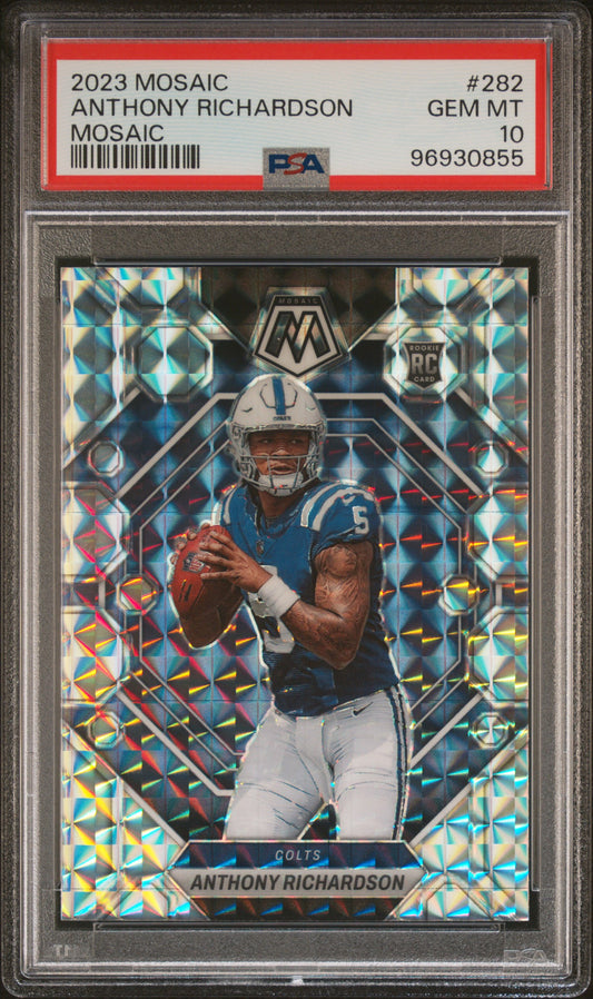 2023 Panini Mosaic #282 Anthony Richardson Mosaic PSA 10