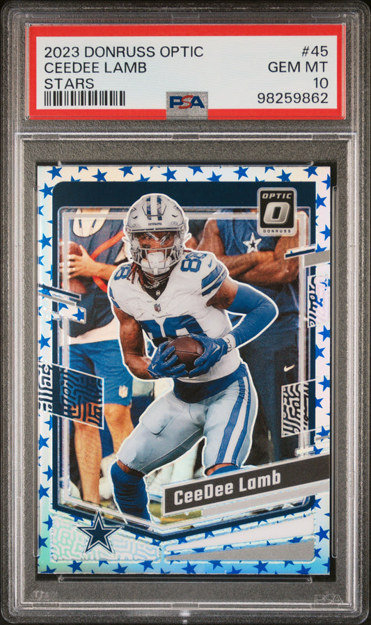 2023 Panini Donruss Optic #45 Ceedee Lamb Stars PSA 10