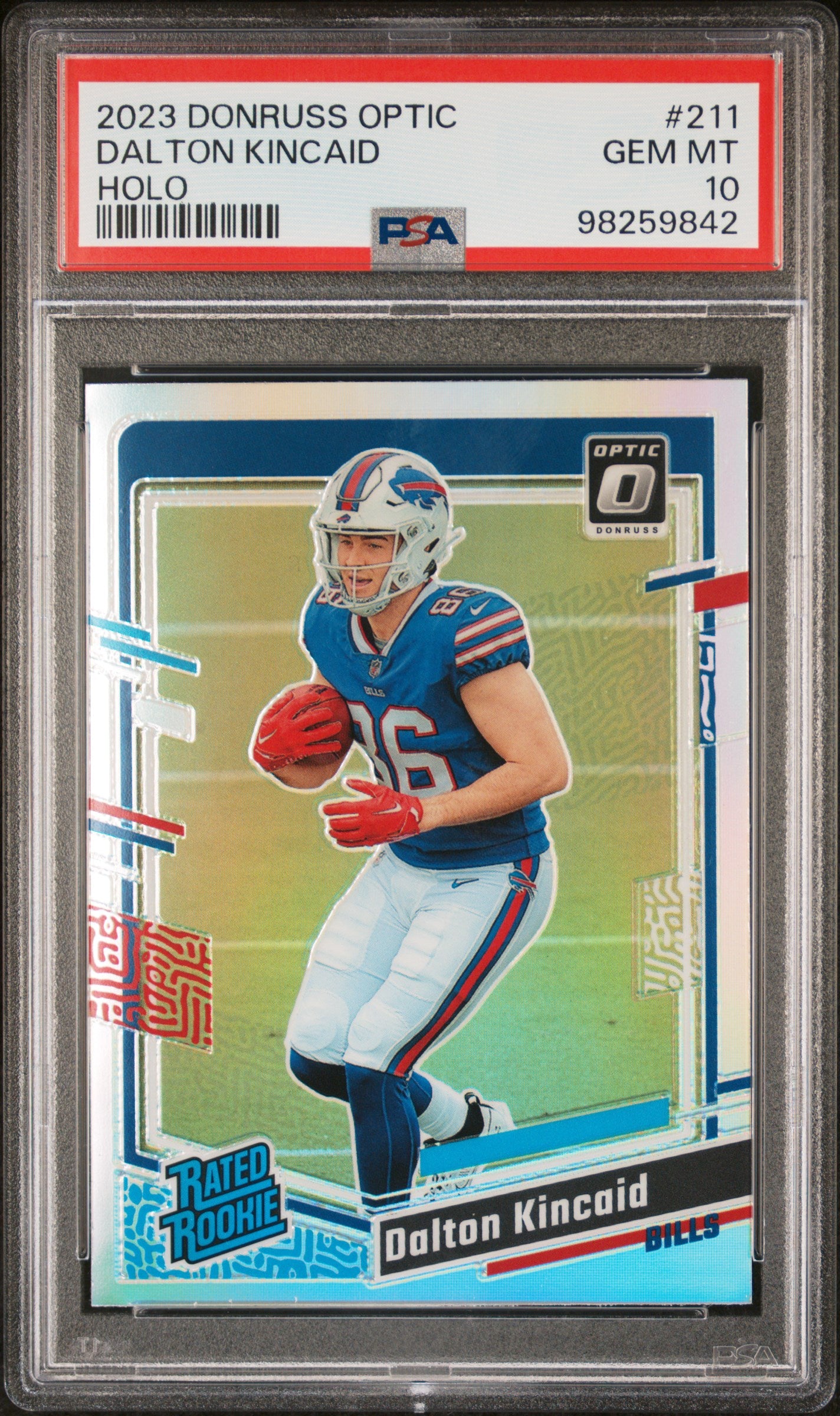 2023 Panini Donruss Optic #211 Dalton Kincaid Holo PSA 10 SKU35