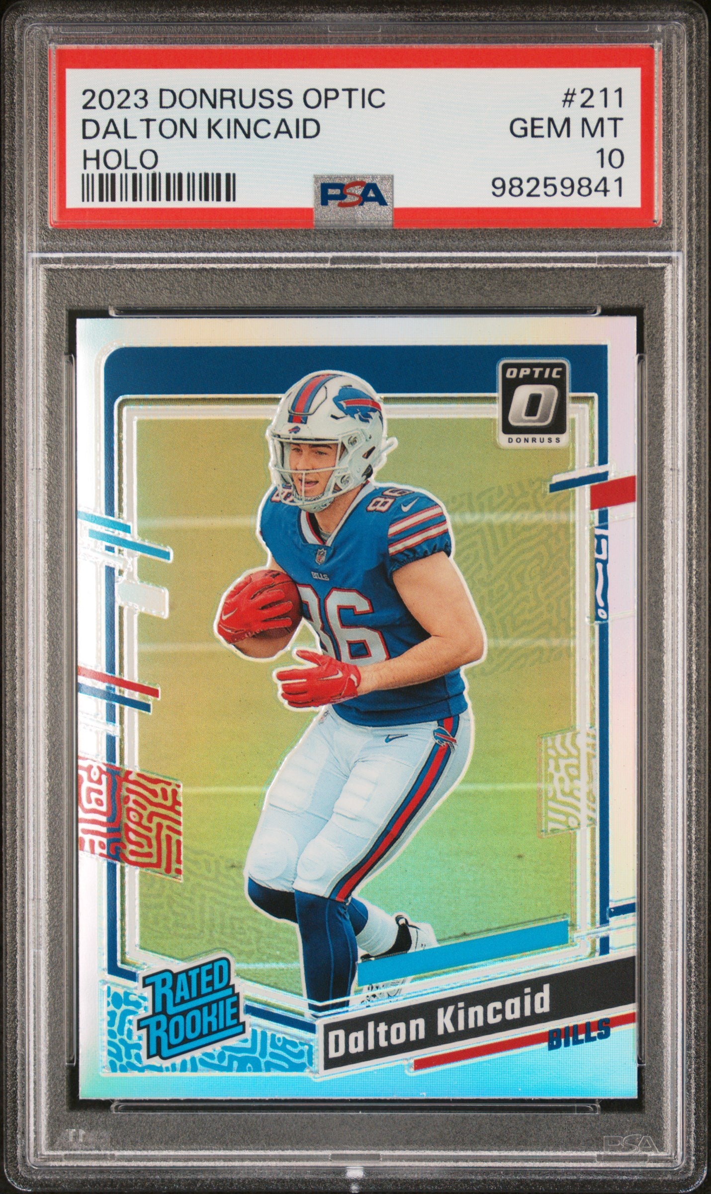 2023 Panini Donruss Optic #211 Dalton Kincaid Holo PSA 10 SKU34