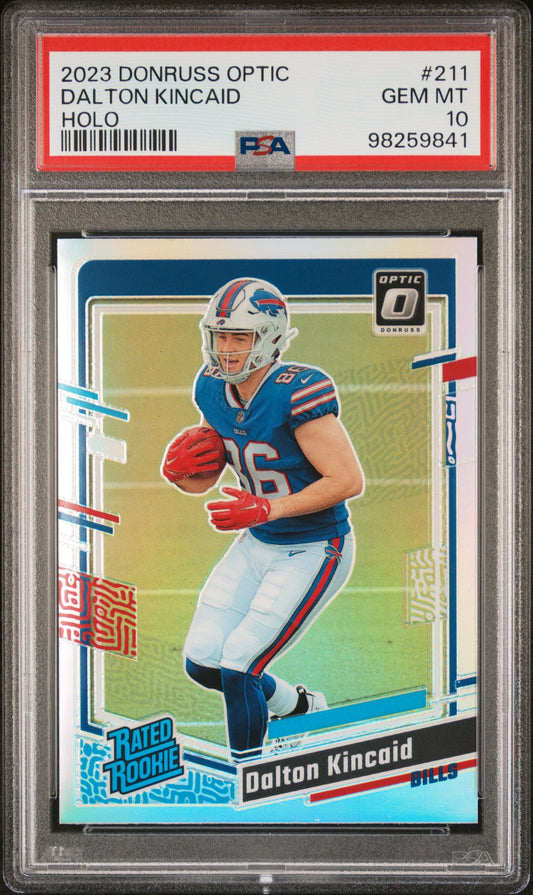 2023 Panini Donruss Optic #211 Dalton Kincaid Holo PSA 10 SKU34