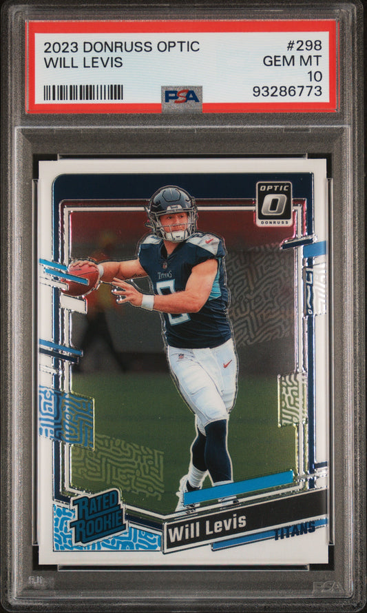 2023 Panini Donruss Optic #298 Will Levis PSA 10