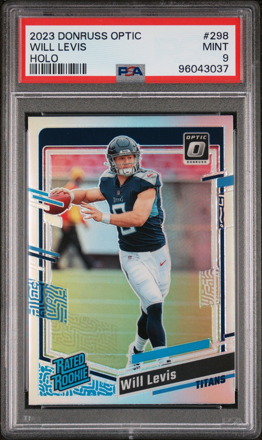 2023 Panini Donruss Optic #298 Will Levis Holo PSA 9
