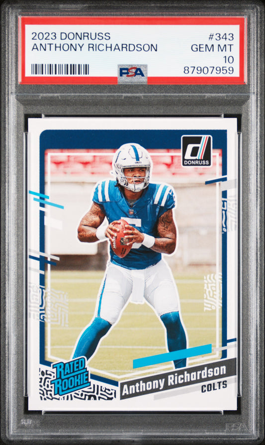 2023 Panini Donruss #343 Anthony Richardson PSA 10