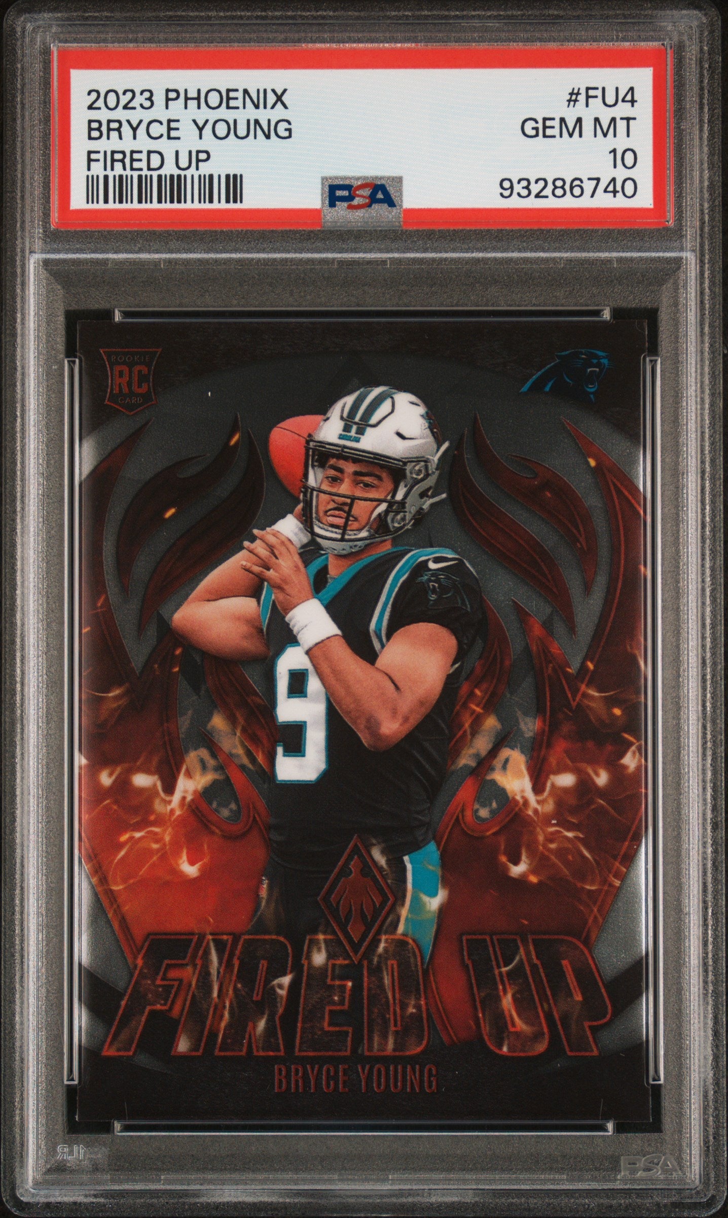 2023 Panini Phoenix Fired Up #FU4 Bryce Young PSA 10