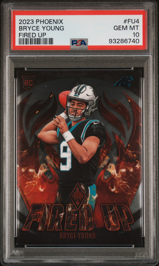 2023 Panini Phoenix Fired Up #FU4 Bryce Young PSA 10