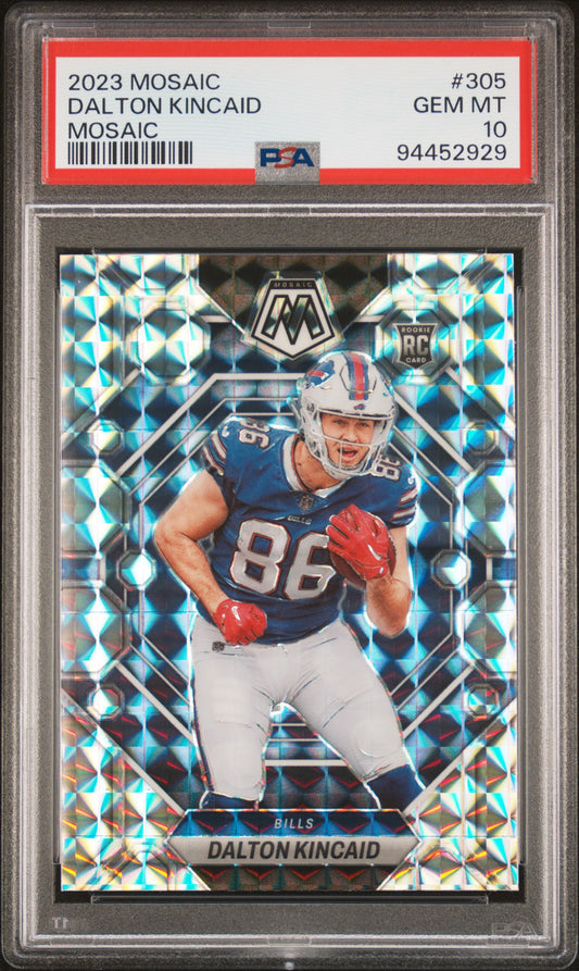 2023 Panini Mosaic #305 Dalton Kincaid Mosaic PSA 10