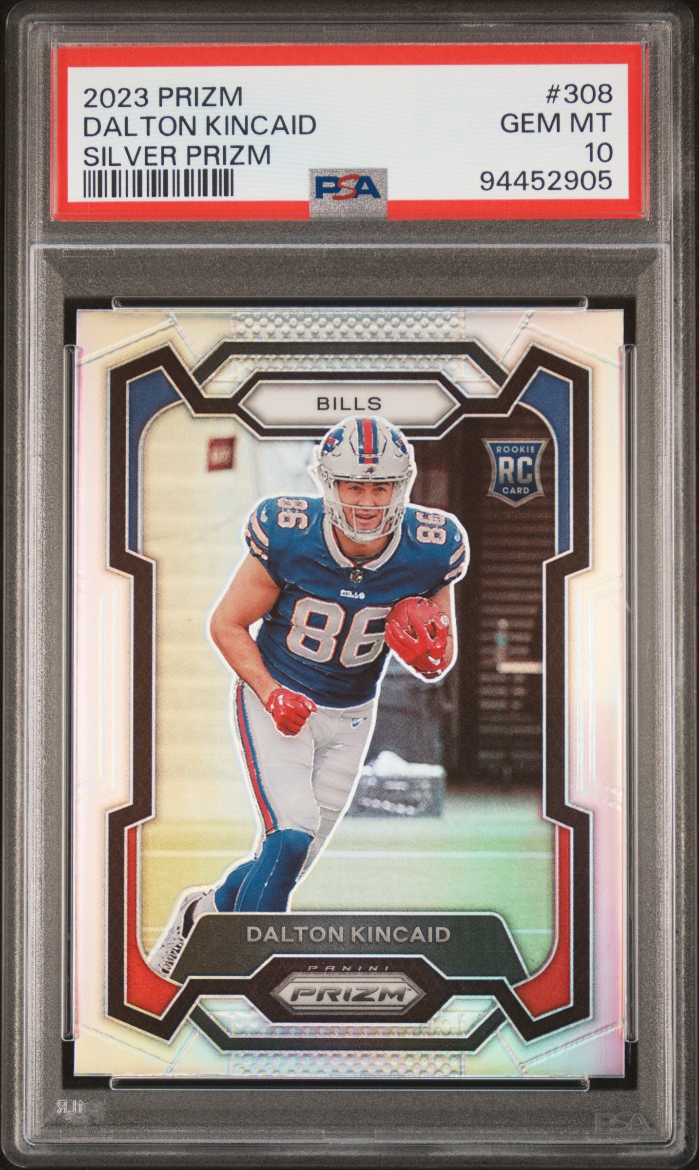 2023 Panini Prizm #308 Dalton Kincaid Silver Prizm PSA 10 SKU117