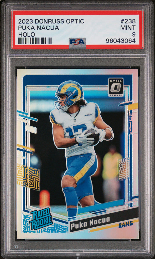 2023 Panini Donruss Optic #238 Puka Nacua Holo PSA 9