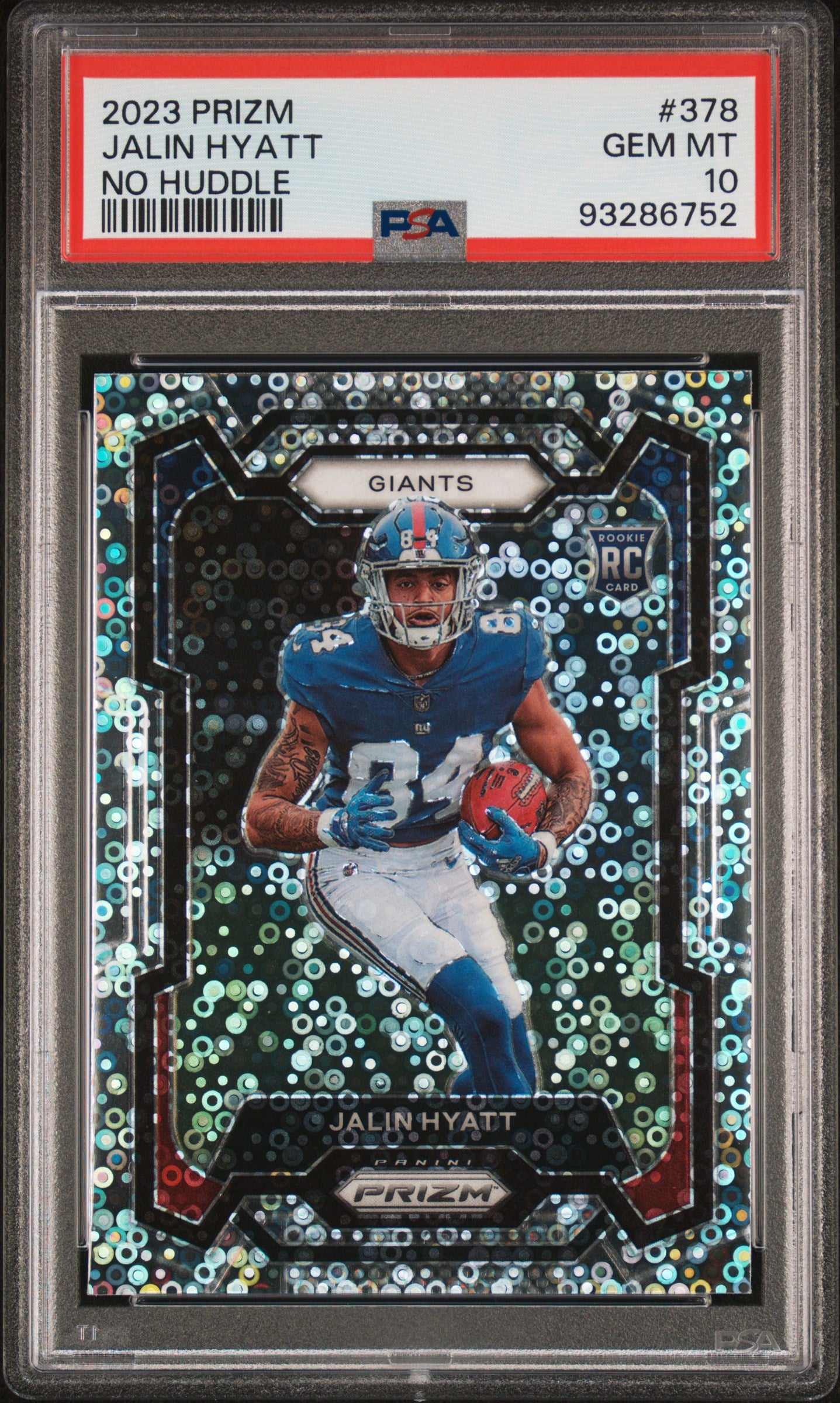 2023 Panini Prizm #378 Jalin Hyatt No Huddle PSA 10