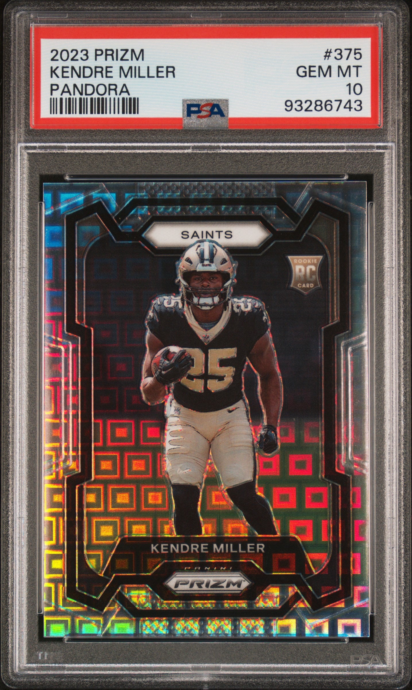 2023 Panini Prizm #375 Kendre Miller Pandora PSA 10