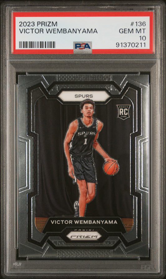 2023 Panini Prizm #136 Victor Wembanyama PSA 10