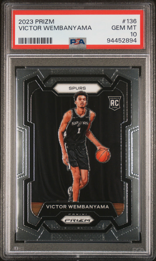 2023 Panini Prizm #136 Victor Wembanyama PSA 10