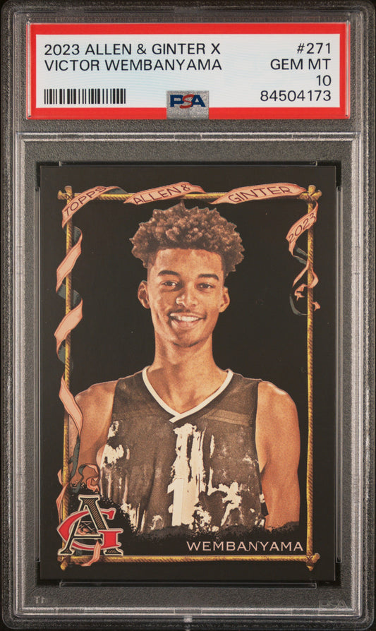 2023 Topps Allen & Ginter X #271 Victor Wembanyama PSA 10