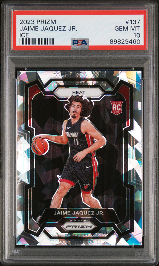 2023 Panini Prizm #137 Jaime Jaquez Jr. Ice PSA 10