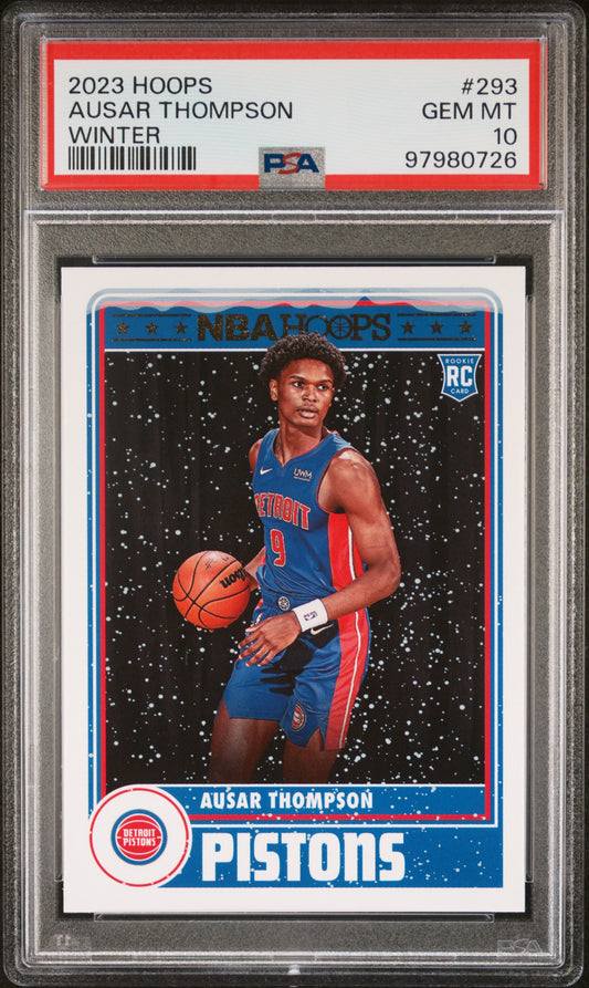 2023 Panini NBA Hoops #293 Ausar Thompson Winter PSA 10