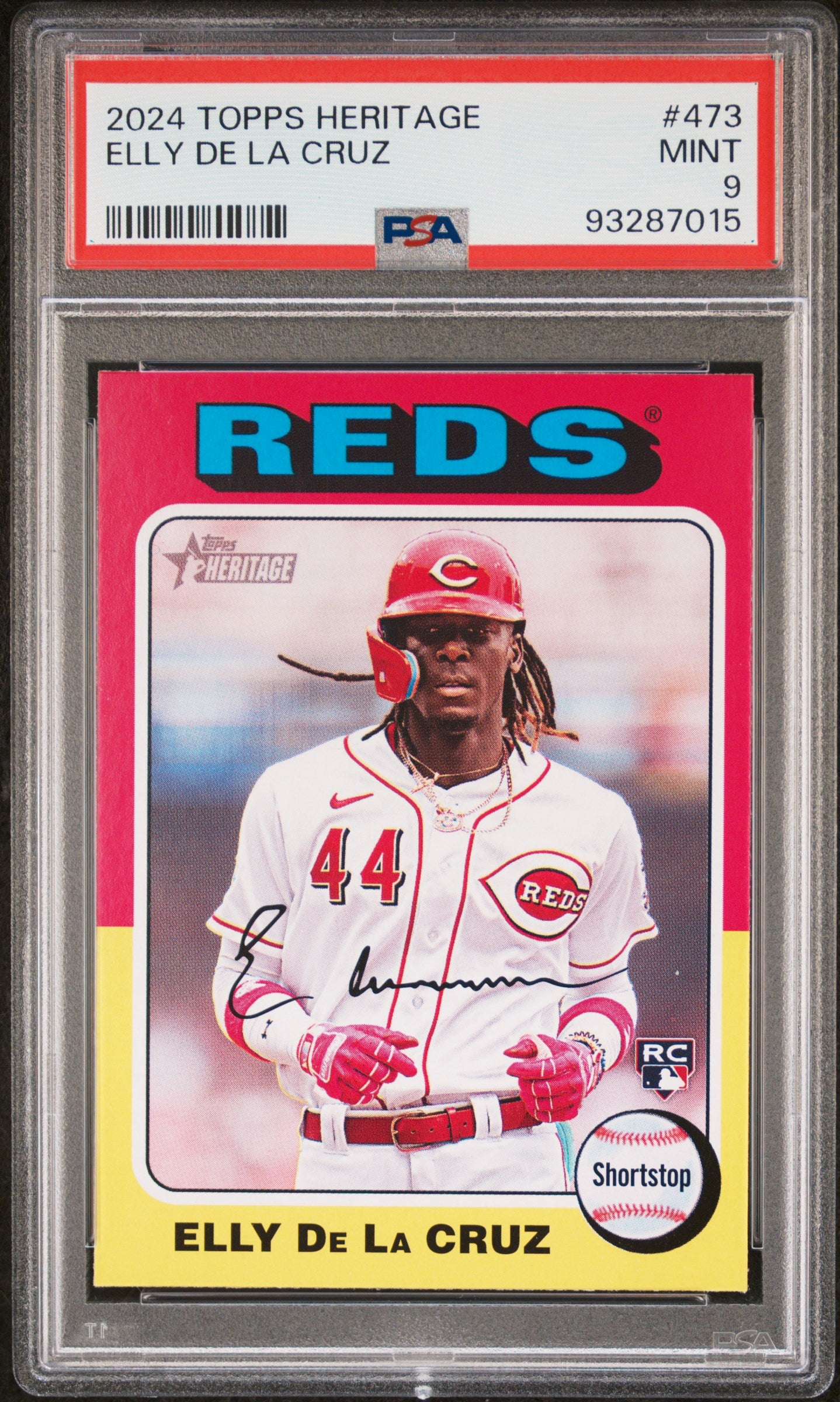 2024 Topps Heritage #473 Elly De La Cruz PSA 9