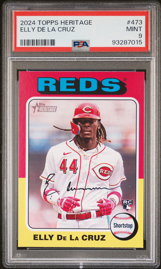 2024 Topps Heritage #473 Elly De La Cruz PSA 9