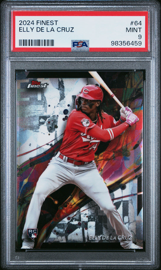 2024 Topps Finest #64 Elly De La Cruz PSA 9