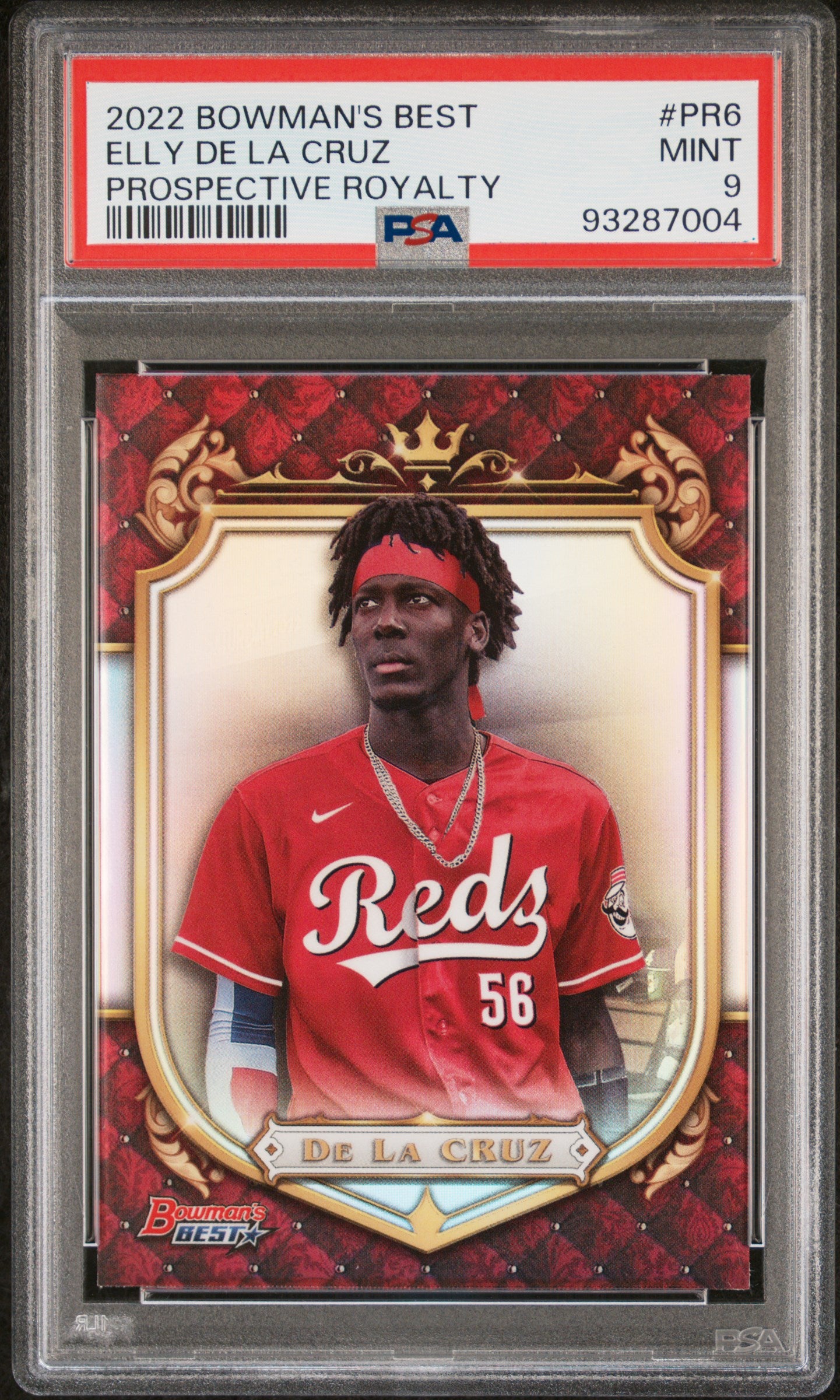 2022 Bowman'S Best Prospective Royalty #PR6 Elly De La Cruz PSA 9