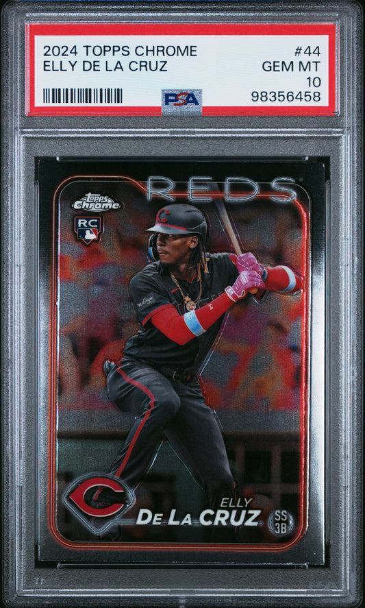 2024 Topps Chrome #44 Elly De La Cruz PSA 10