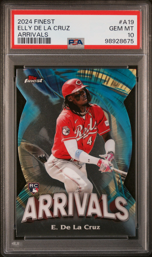 2024 Topps Finest Arrivals #A19 Elly De La Cruz PSA 10