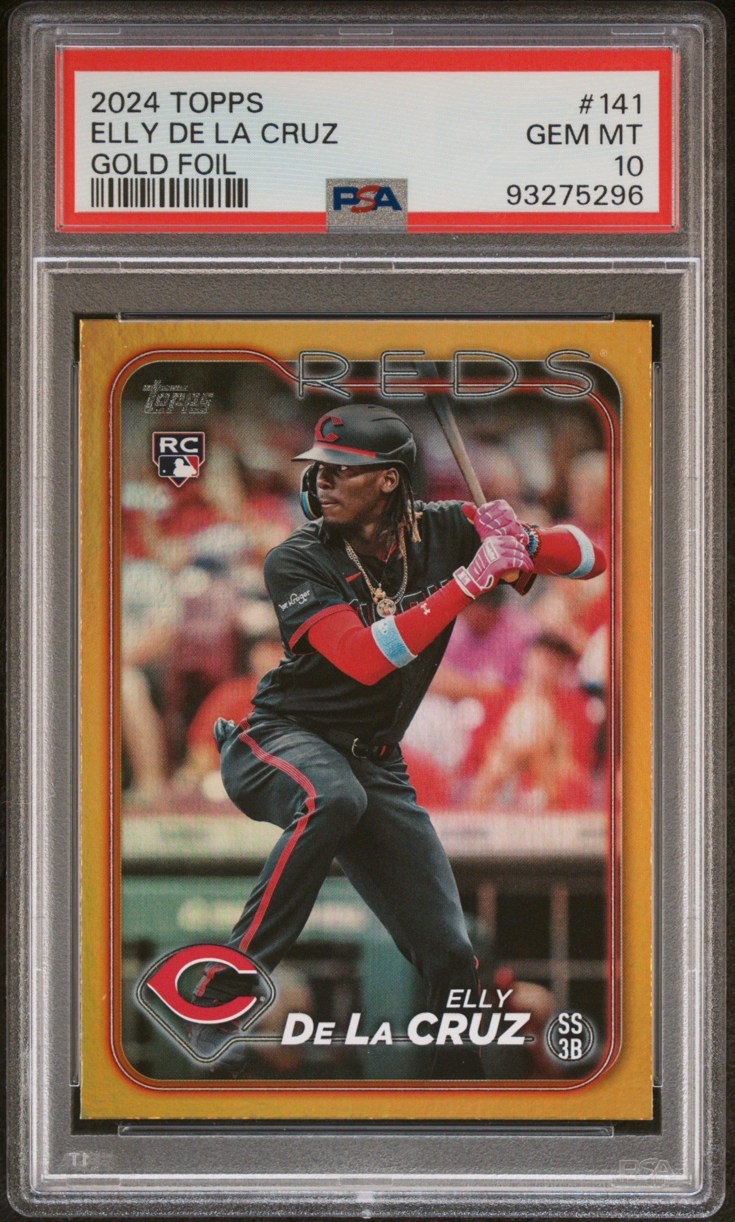 2024 Topps #141 Elly De La Cruz Gold Foil PSA 10