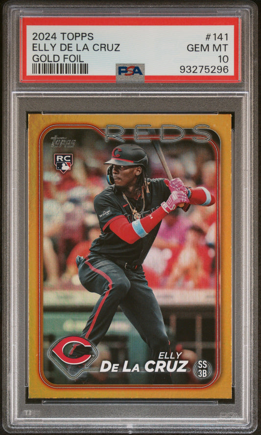 2024 Topps #141 Elly De La Cruz Gold Foil PSA 10
