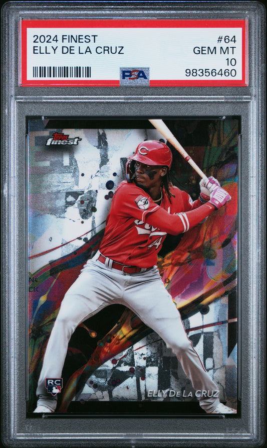 2024 Topps Finest #64 Elly De La Cruz PSA 10