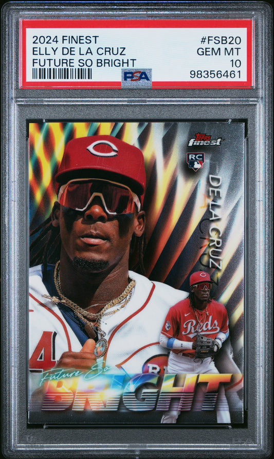 2024 Topps Finest Future So Bright #FSB20 Elly De La Cruz PSA 10
