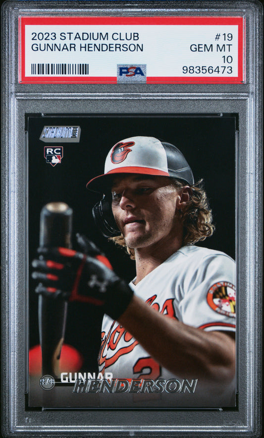 2023 Topps Stadium Club #19 Gunnar Henderson PSA 10