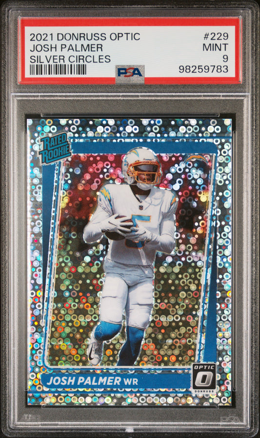 2021 Panini Donruss Optic #229 Josh Palmer Silver Circles PSA 9