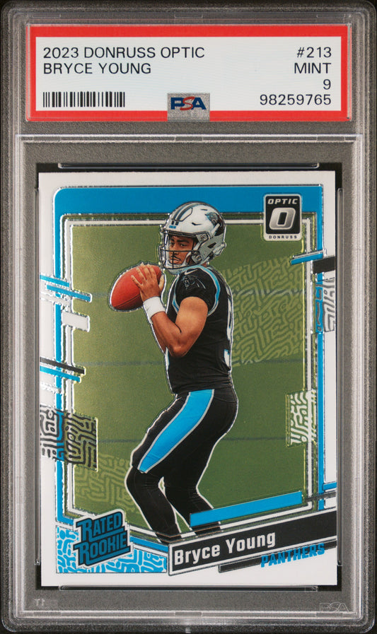 2023 Panini Donruss Optic #213 Bryce Young PSA 9