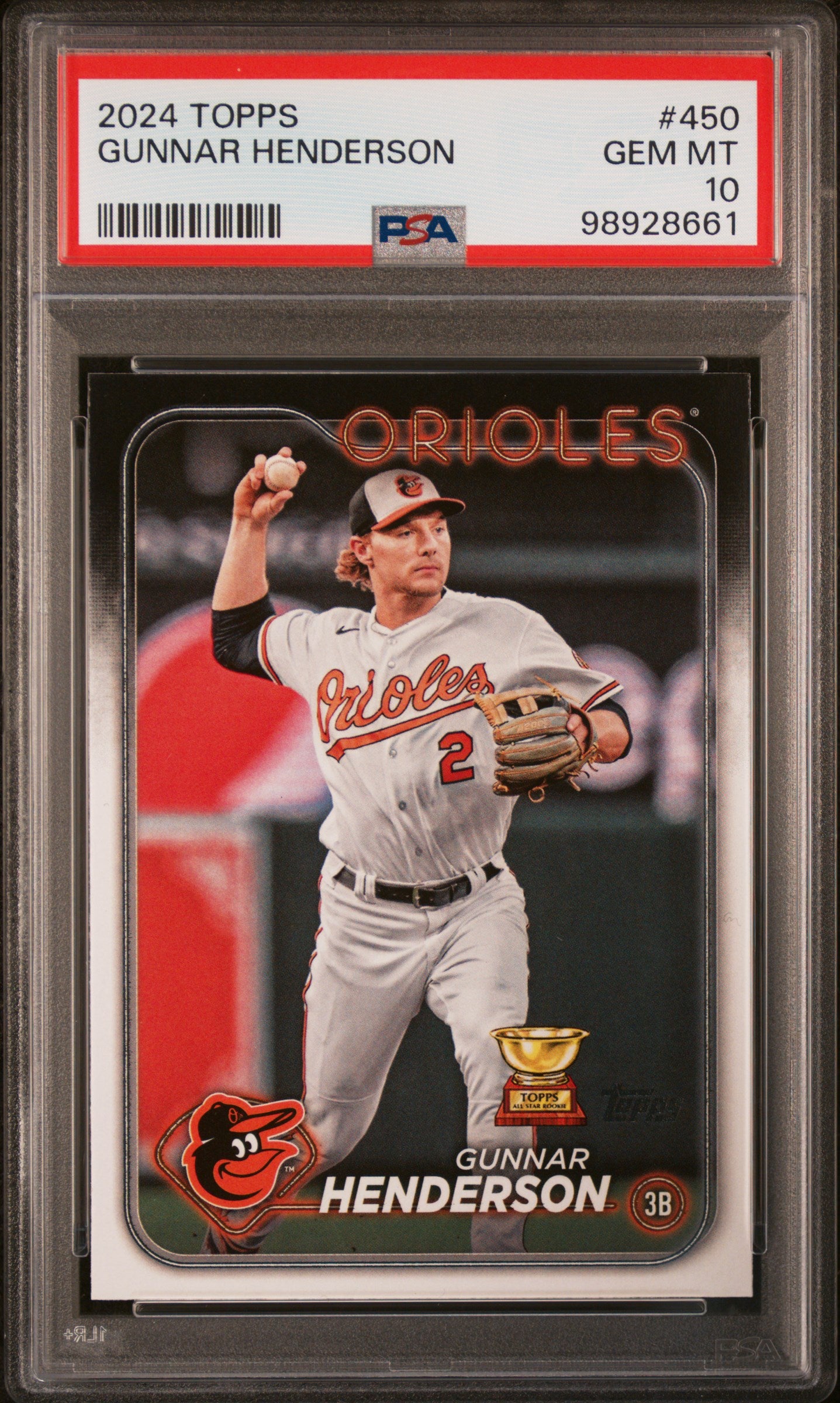 2024 Topps #450 Gunnar Henderson PSA 10