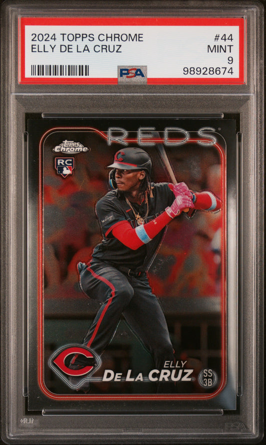 2024 Topps Chrome #44 Elly De La Cruz PSA 9
