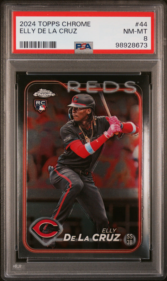 2024 Topps Chrome #44 Elly De La Cruz PSA 8