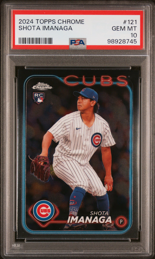 2024 Topps Chrome #121 Shota Imanaga PSA 10