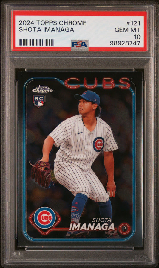 2024 Topps Chrome #121 Shota Imanaga PSA 10