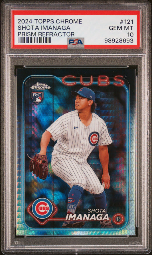 2024 Topps Chrome #121 Shota Imanaga Prism Refractor PSA 10