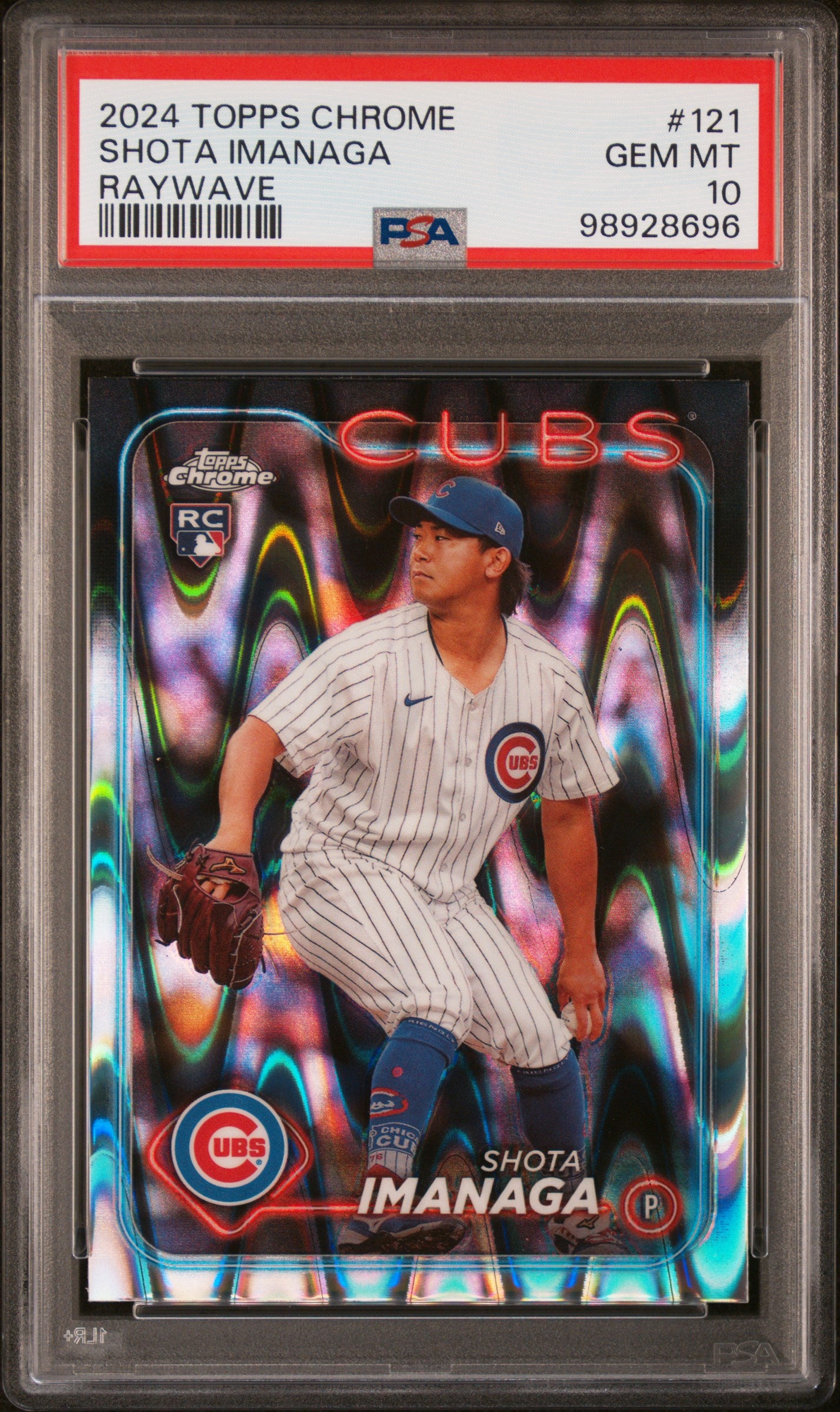2024 Topps Chrome #121 Shota Imanaga Raywave PSA 10