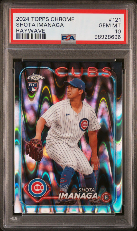 2024 Topps Chrome #121 Shota Imanaga Raywave PSA 10