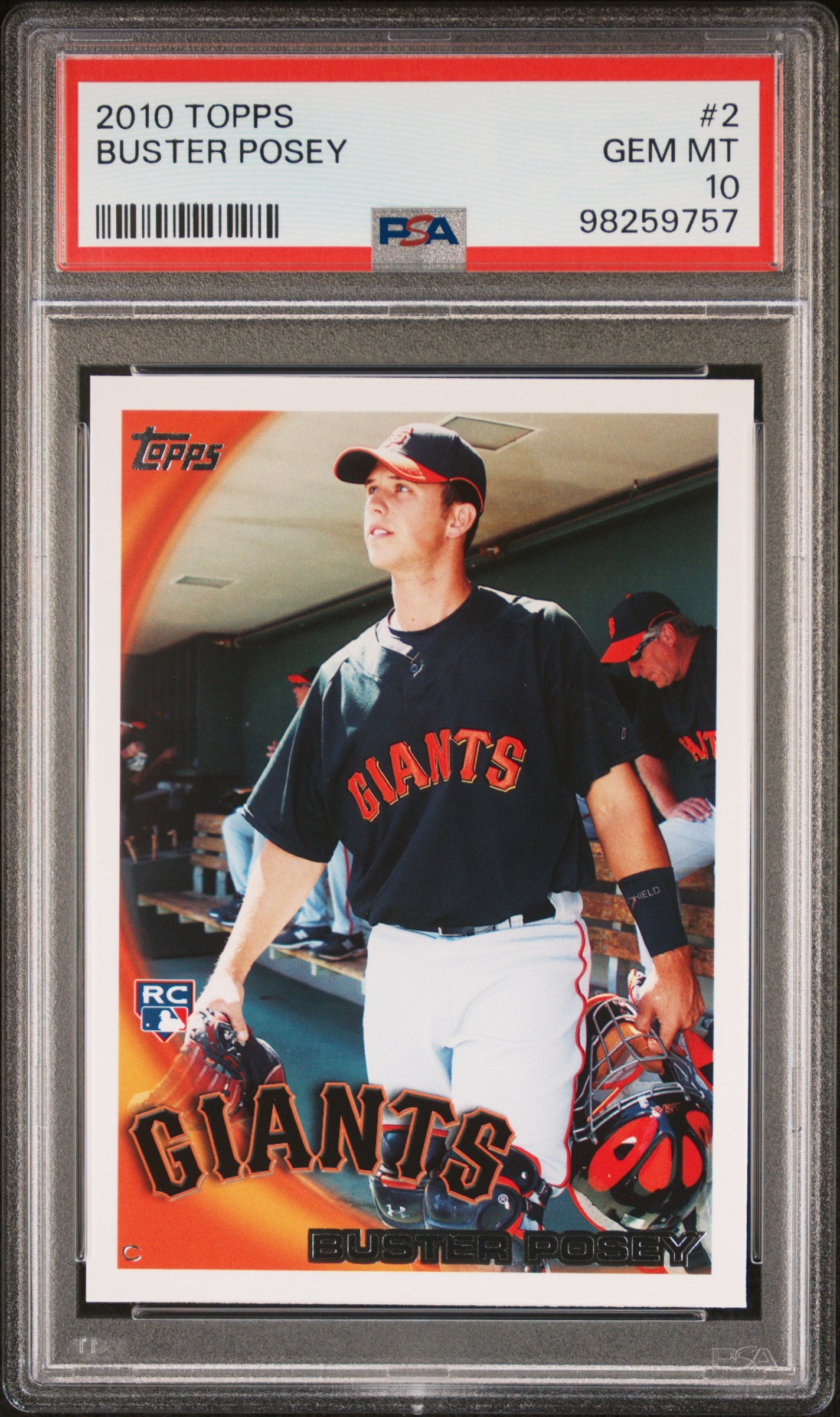 2010 Topps #2 Buster Posey PSA 10