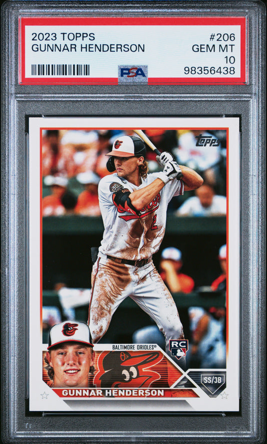 2023 Topps #206 Gunnar Henderson PSA 10 SKU200055