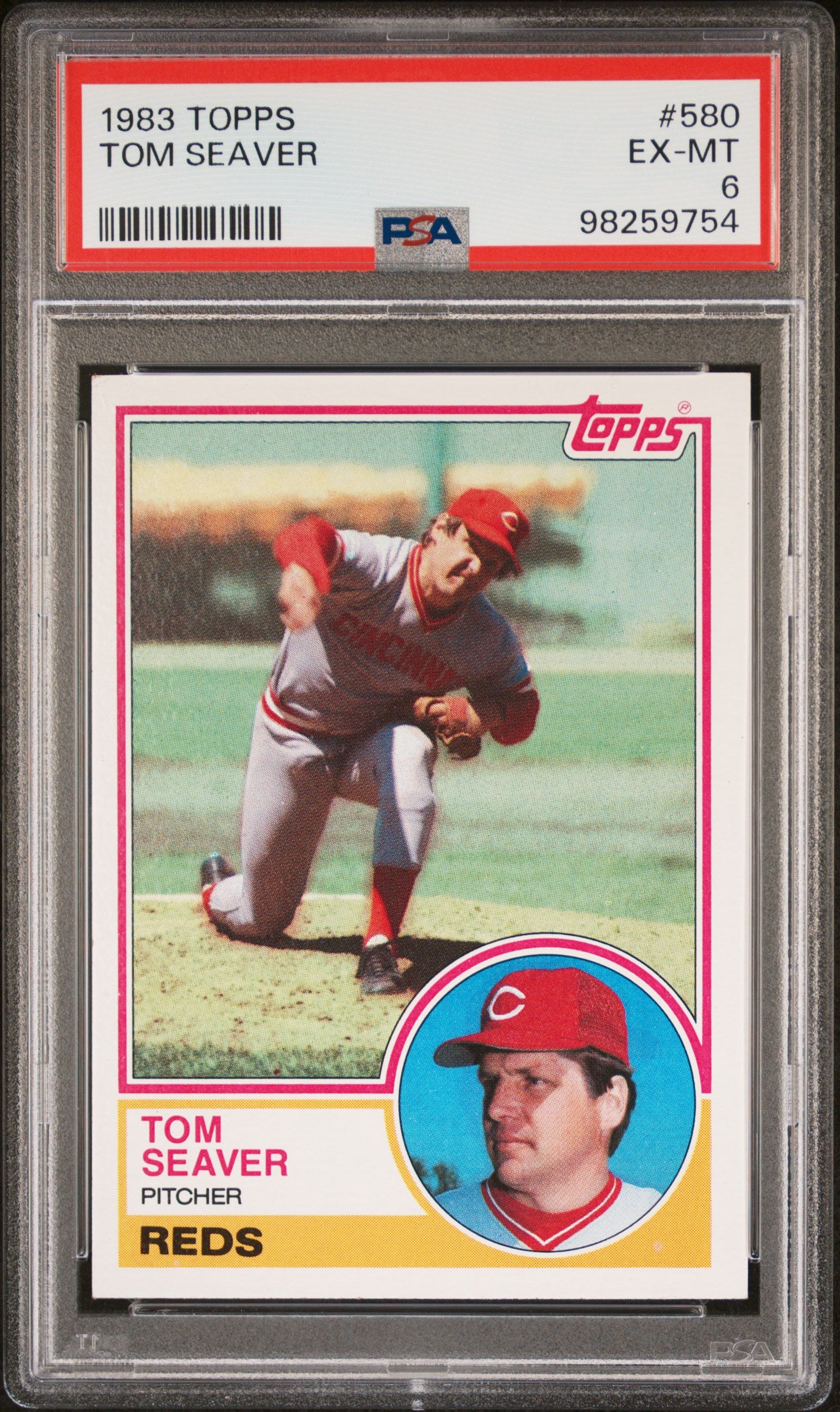 1983 Topps #580 Tom Seaver PSA 6