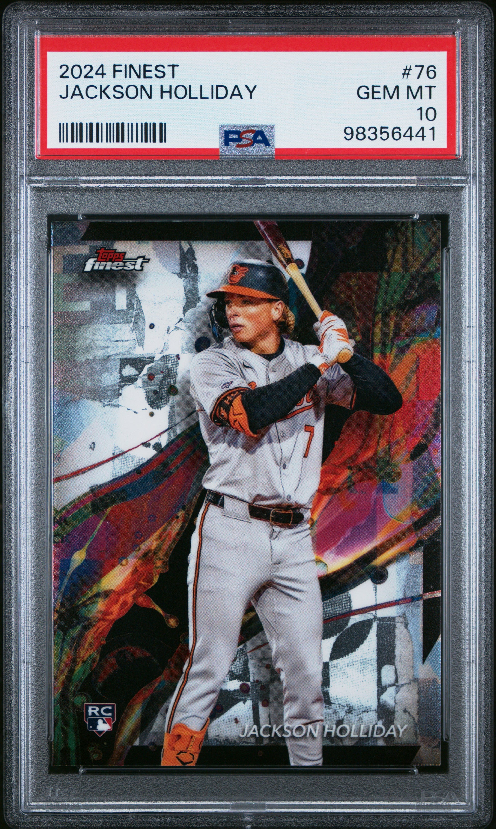 2024 Topps Finest #76 Jackson Holliday PSA 10 SKU200063
