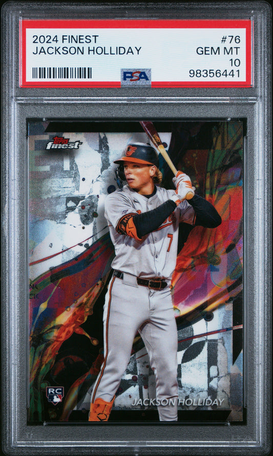 2024 Topps Finest #76 Jackson Holliday PSA 10 SKU200063