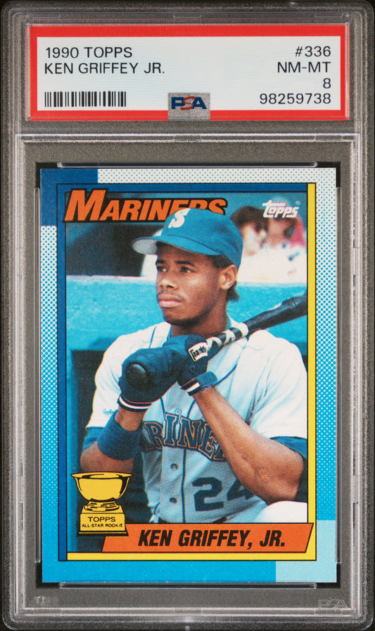 1990 Topps #336 Ken Griffey Jr. PSA 8