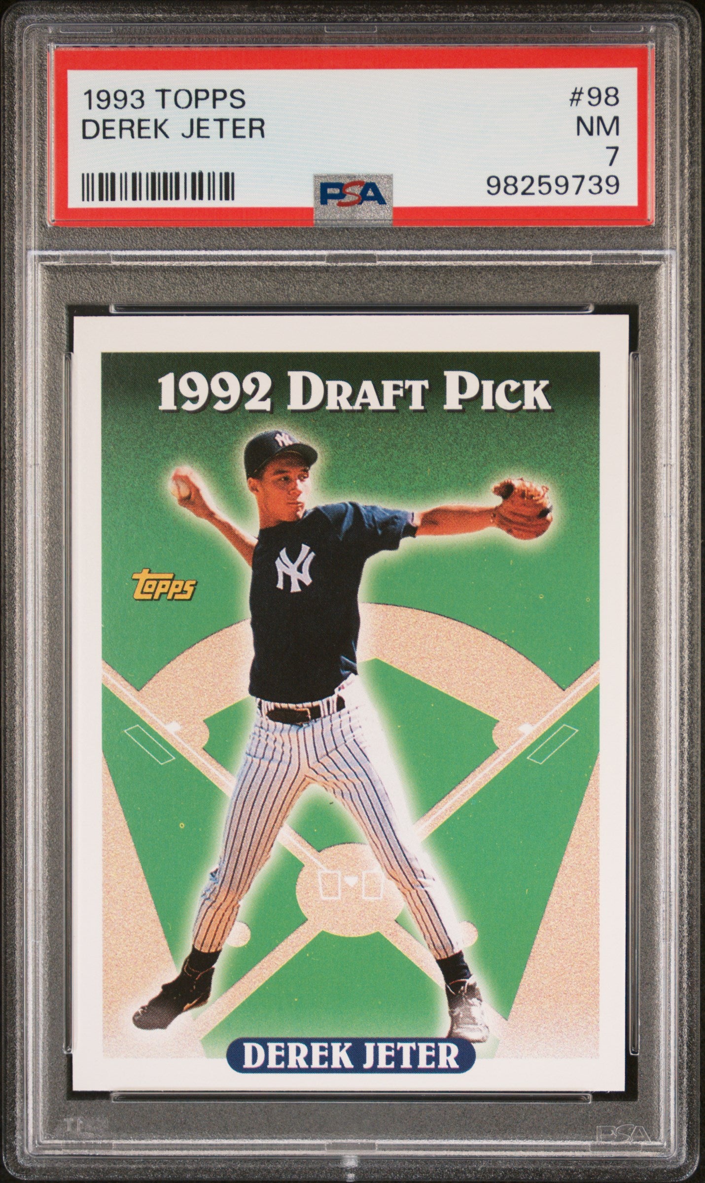 1993 Topps #98 Derek Jeter PSA 7