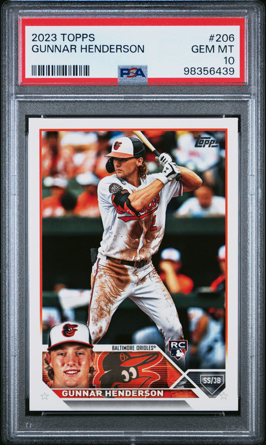 2023 Topps #206 Gunnar Henderson PSA 10 SKU200078